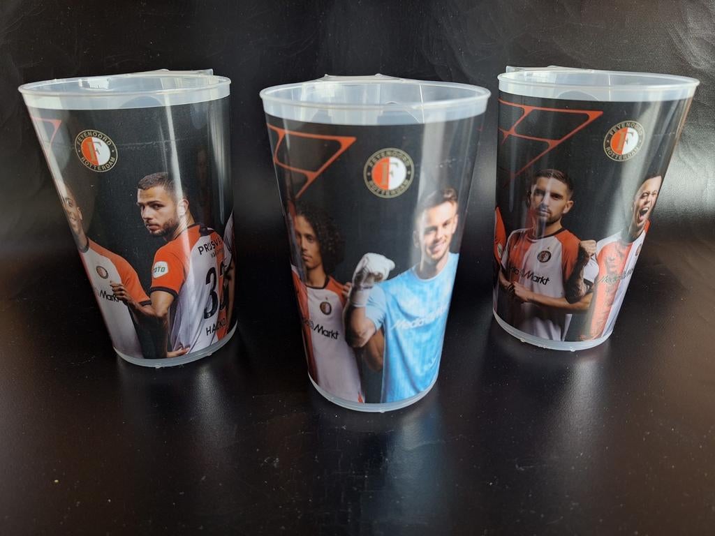 3 Feyenoord bekers., Ophalen of Verzenden, Zo goed als nieuw, Feyenoord