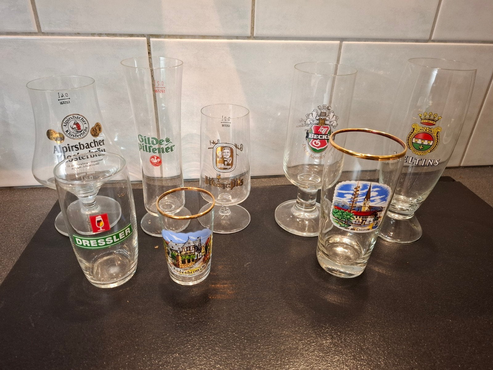 Bier en borrelglaasjes gratis af te halen., Ophalen, Gebruikt, Bierglas