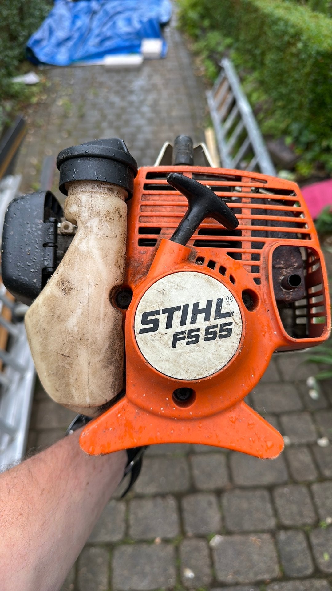 Stihl bosmaaier, Tuin en Terras, Bosmaaiers, Ophalen, Gebruikt, 30 tot 50 cm, Benzine