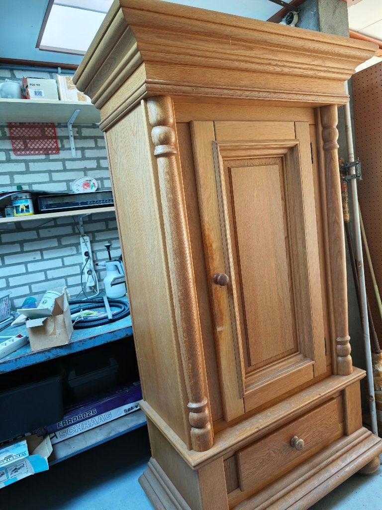 Eiken Kast, Huis en Inrichting, Ophalen, Gebruikt, Met deur(en), Eikenhout