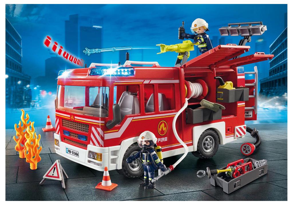 PLAYMOBIL 9464 Brandweer Pompwagen licht en geluid, Kinderen en Baby's, Speelgoed | Playmobil, Ophalen of Verzenden, Nieuw