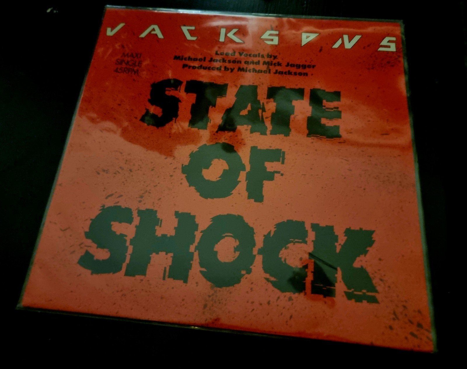 The Jacksons - State of Shock (Maxi Single 45RPM), Gebruikt, Ophalen of Verzenden, EP, 12 inch