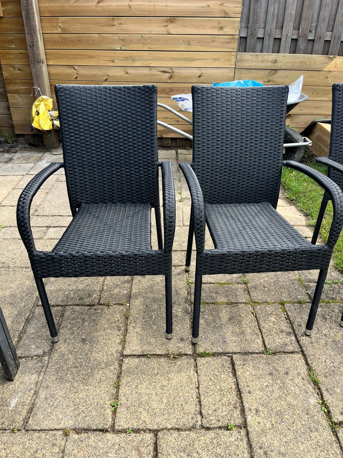4 Tuintsoelen (Gudhjem, van Jysk), Tuin en Terras, Tuinsets en Loungesets, Gebruikt, Overige materialen, Ophalen