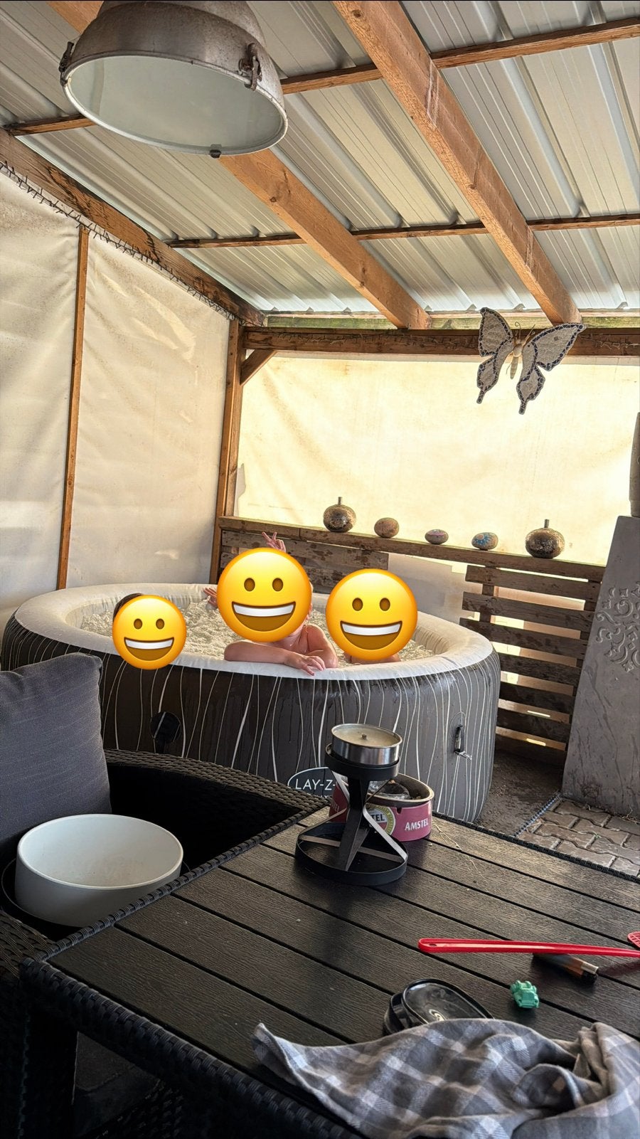 Lay-Z-Spa hollywood opblaasbare jacuzzi met pomp, Ophalen, Gebruikt, Pomp, Opblaasbaar