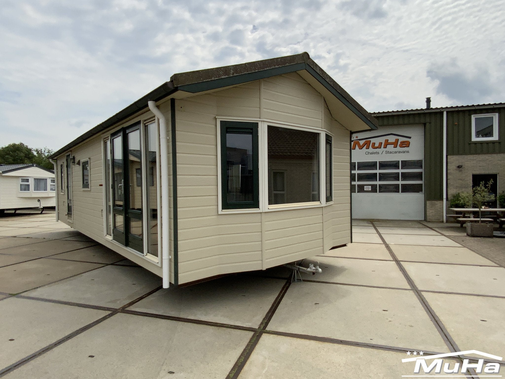 Keijbouw chalet DG CV 10.50 x 4.00 , 2 Slaapkamers Spiegelbe, Tot en met 4