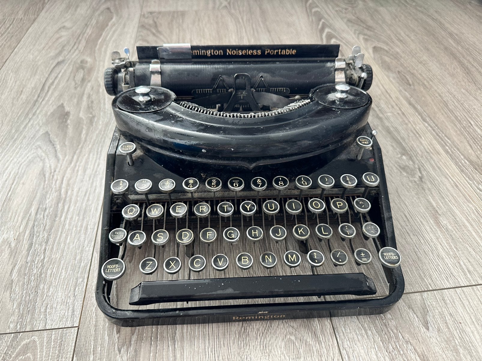 Remington typemachine, Ophalen, Gebruikt