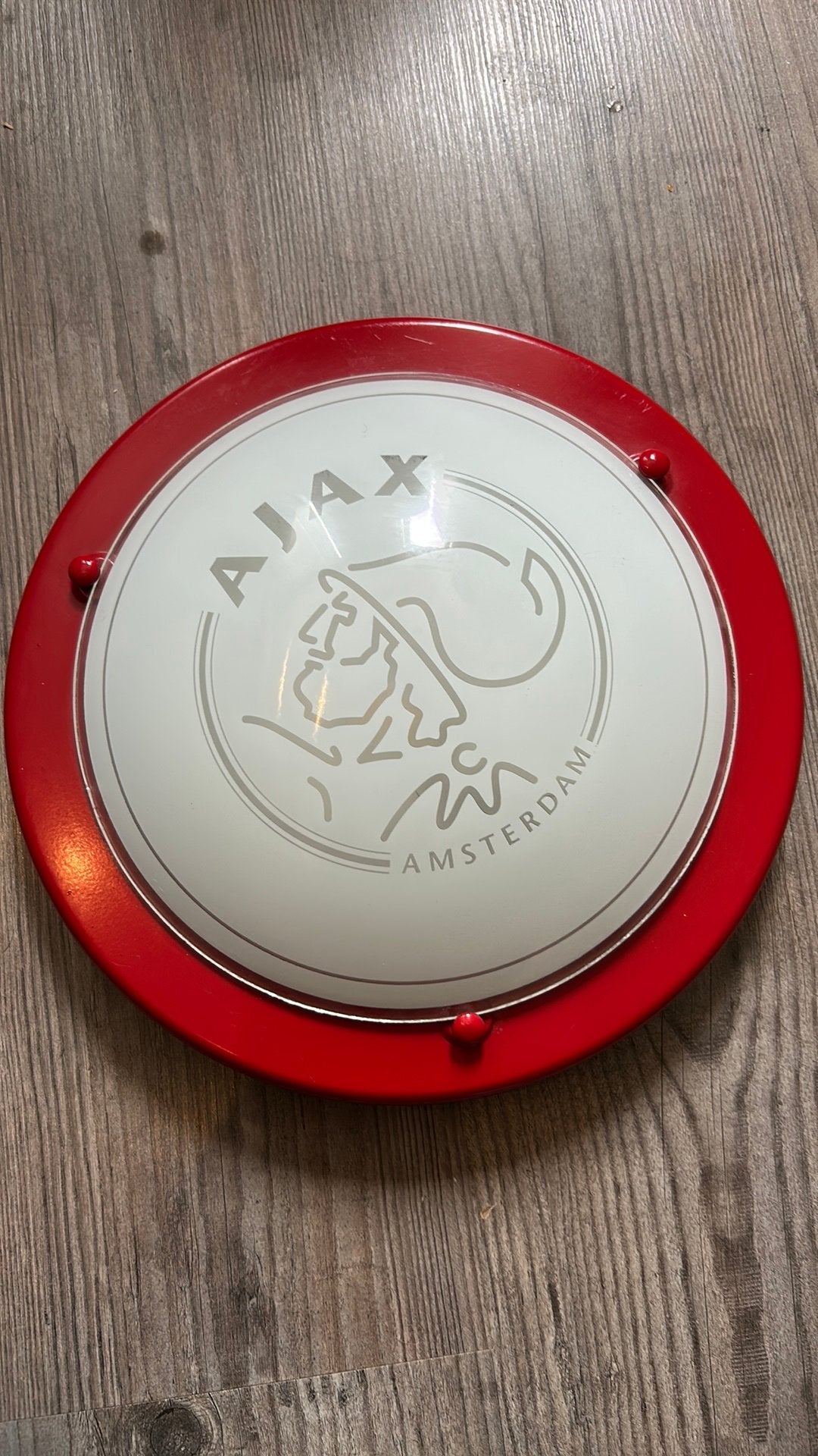 Ajax Plafondlamp / Wandlamp - Voetbal Fan Item, Ophalen of Verzenden, Gebruikt