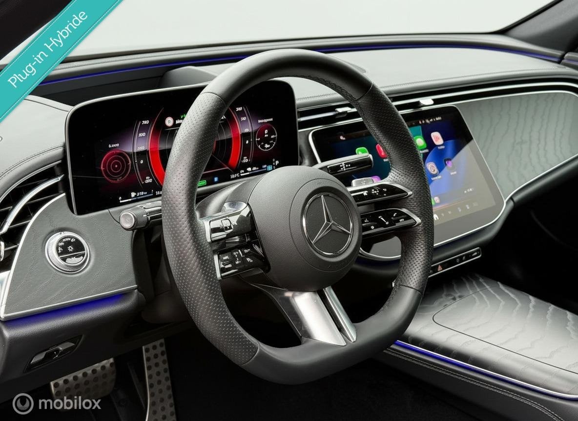 Mercedes E-klasse E300 de 4MATIC AMG Line Pano Burmester 4D, Auto's, Automaat, 4 cilinders, Plug-in hybride, Bedrijf