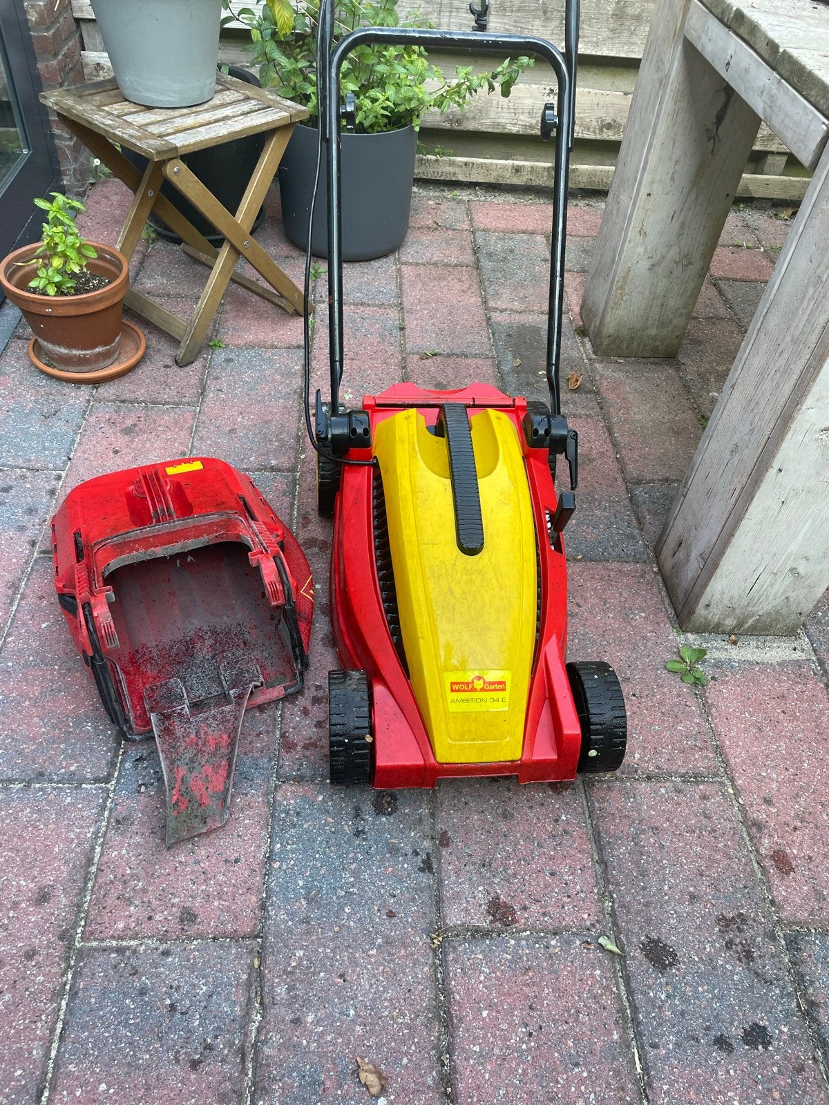 WOLF-Garten Ambition 34E Elektrische Grasmaaier, Ophalen, Cirkelmaaier, Gebruikt, Elektrische grasmaaier