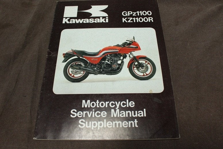Kawasaki GPZ1100 KZ1100R 1983 1985 service manual supplement, Motoren, Handleidingen en Instructieboekjes, Ophalen of Verzenden