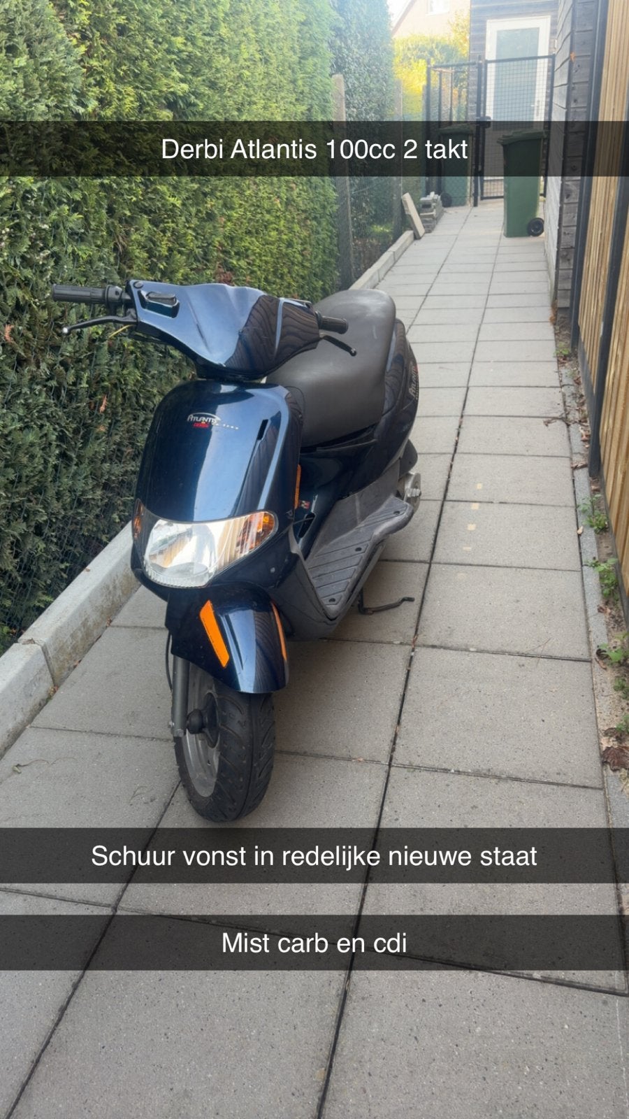 Derbi Atlantis 100cc 2-takt - Nieuwstaat (mist carb/CDI), Ophalen of Verzenden, Zo goed als nieuw, Tweetakt, Overige modellen