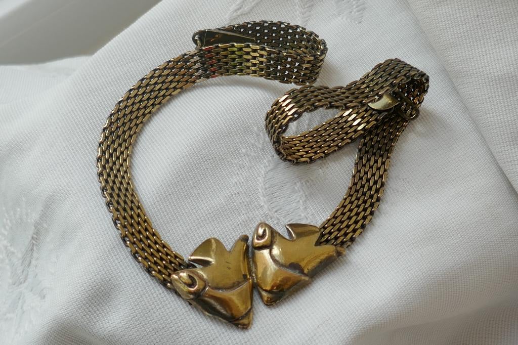 Apart Collier, Verzenden, Zo goed als nieuw, Goud, Overige materialen
