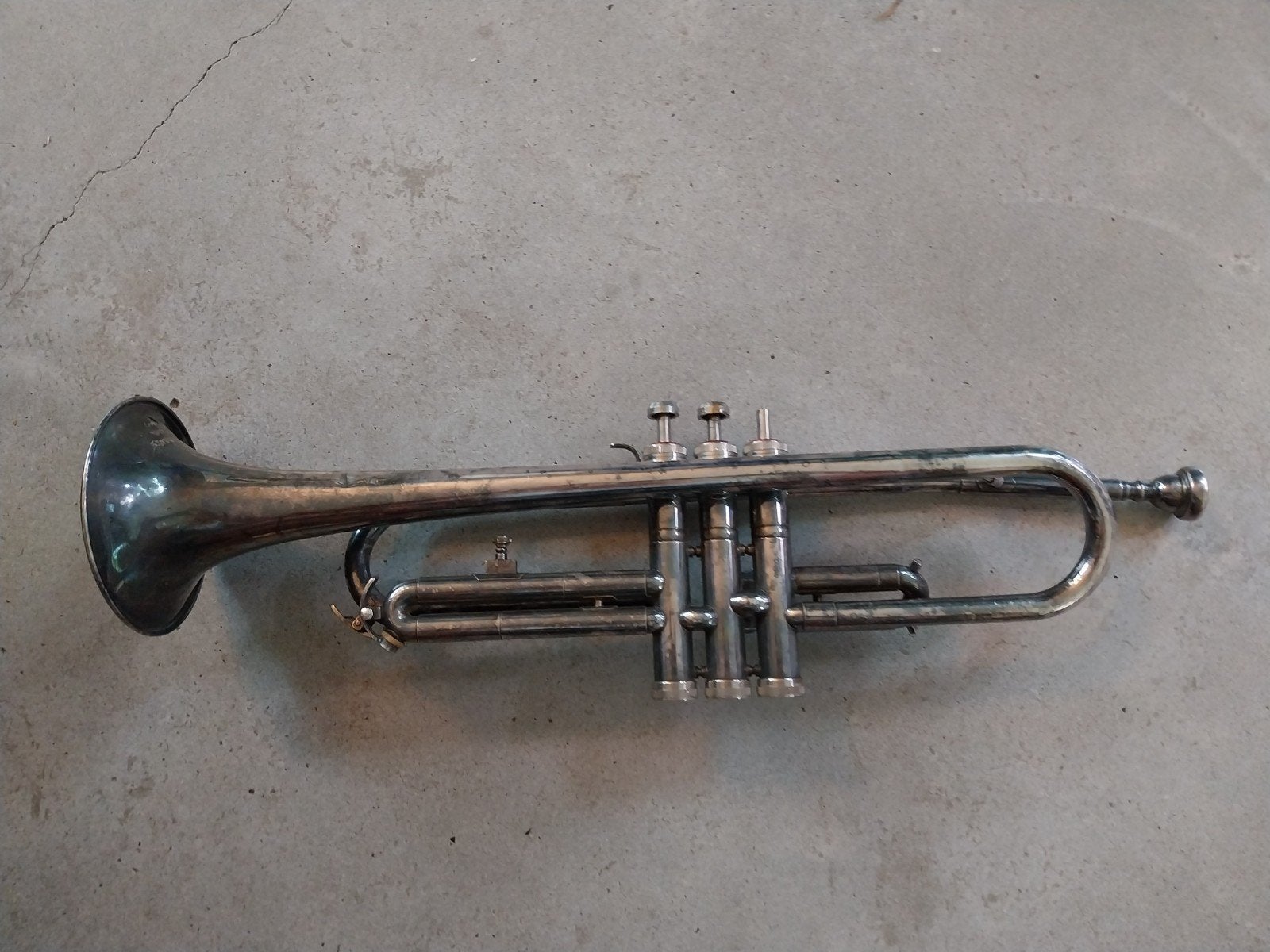 Schenkelaar Trompet - Serienummer 93481, Ophalen of Verzenden, Gebruikt, Bes-trompet, Met koffer