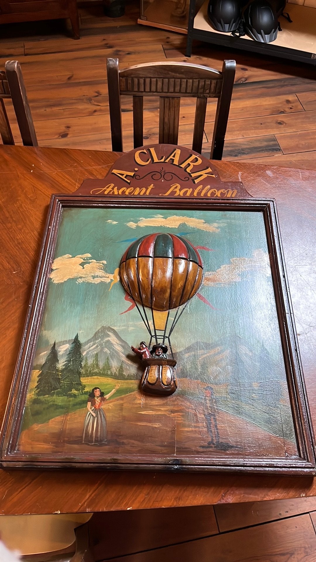 Vintage schilderij/ bord, Antiek en Kunst, Ophalen