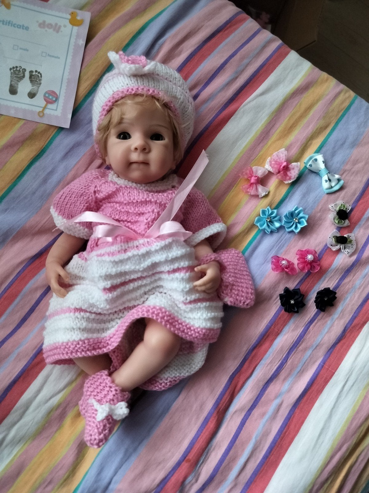 siliconen baby 33cm met certificaten, Verzamelen, Verzenden, Nieuw