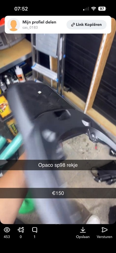 Sp98 opaco achterrekje, Motoren, Ophalen