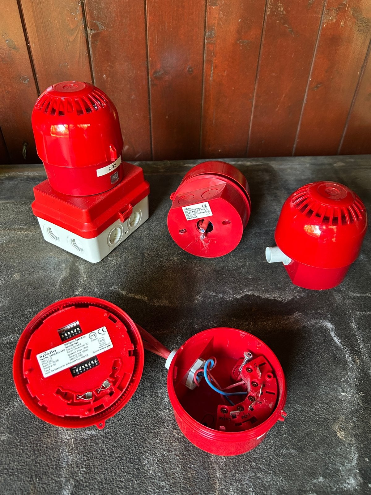 Brandalarm sirene slowwhoop, Ophalen, Gebruikt