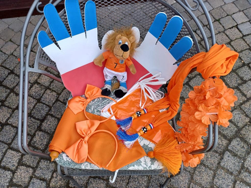 Oranje Fanpakket: Leeuw, handschoenen, sjaal en meer!, Verzamelen, Ophalen, Zo goed als nieuw, Overige binnenlandse clubs, Vaantje of Sjaal