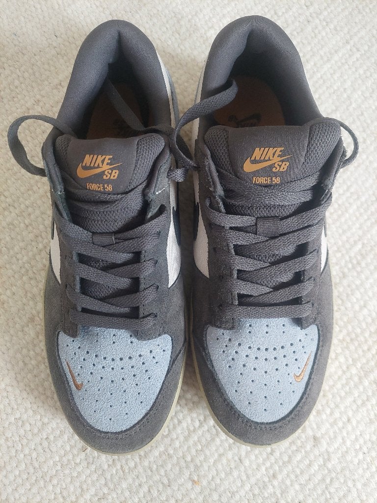 Nike SB Force Light Orewood Brown Psychic Blue Maat 42.5, Blauw, Nike, Ophalen of Verzenden, Sneakers of Gympen