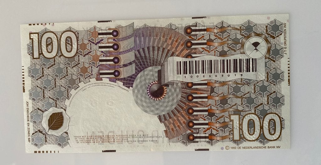 100 Gulden 1992 bankbiljet - Steenuil - Ongecirculeerd, Postzegels en Munten, Bankbiljetten | Nederland, Ophalen of Verzenden