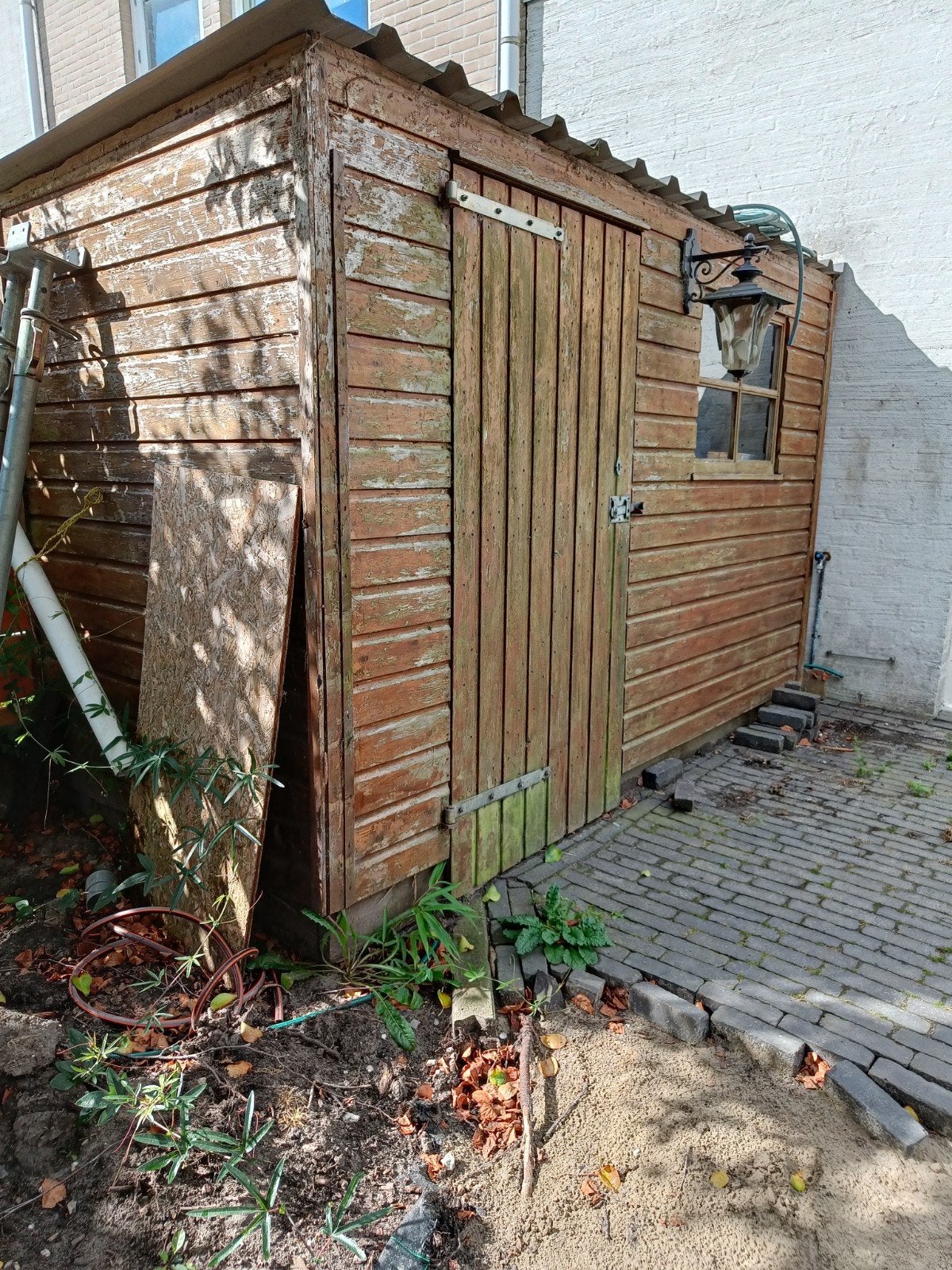 gratis op te halen berg schuurtje. 150 x 300 x 200 cm., Tuin en Terras, Tuinhuizen, Gebruikt, 250 tot 500 cm, Schuur, Ophalen of Verzenden