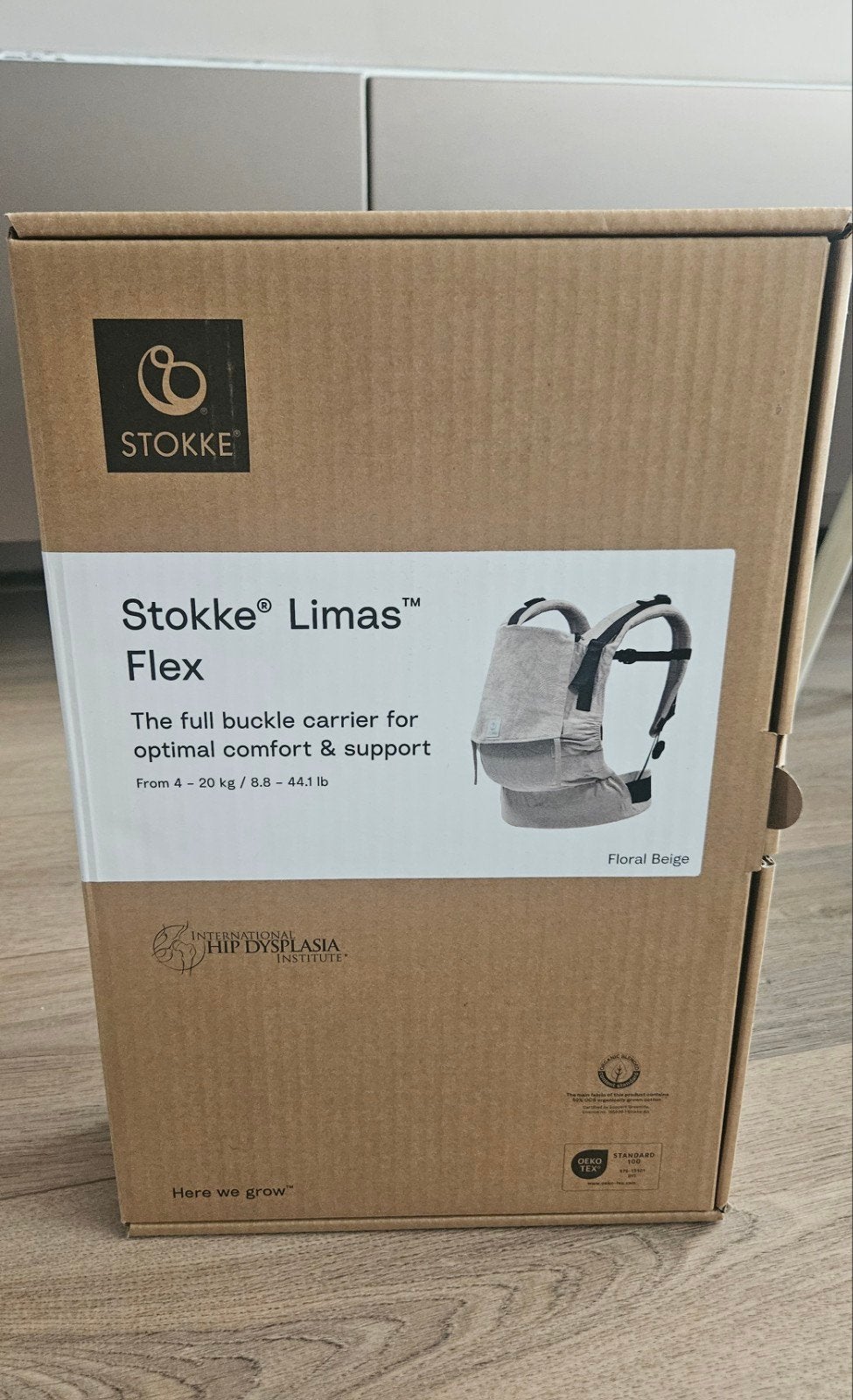 ZGAN Stokke Limas Flex Draagzak
Buckle Beige 4 - 20 Kg, Ophalen of Verzenden, Zo goed als nieuw, Draagzak, Overige merken