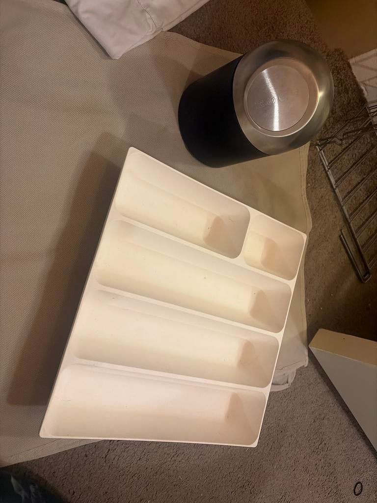 Witte bestekbak voor lade - Handig en netjes, Kunststof, Ophalen of Verzenden, Wit, Overige typen