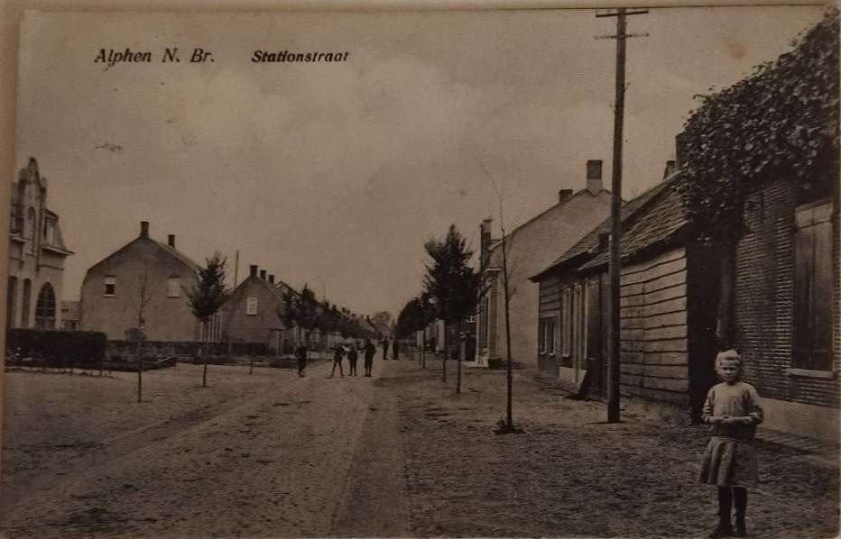 Alphen 1913 (Noord-Brabant) - Stationstraat, Ophalen of Verzenden, Voor 1920, Gelopen, Noord-Brabant