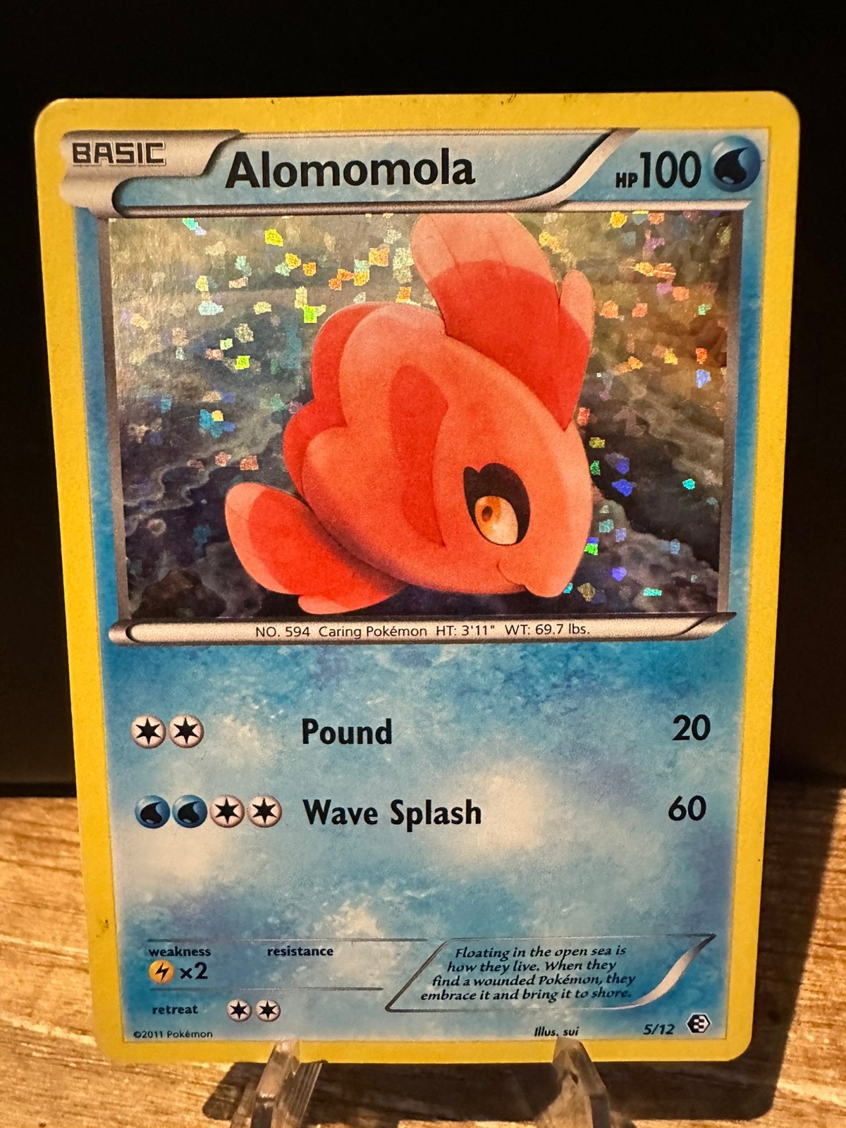 Pokemon mcdonalds alomomola holo 5/12, Ophalen of Verzenden, Zo goed als nieuw