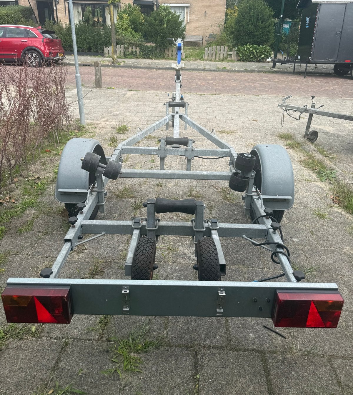 Marlin boottrailer 750kg met rollen en verstelbare verlichti, Watersport en Boten, Ophalen, Minder dan 1500 kg, Gebruikt, Sloepentrailer