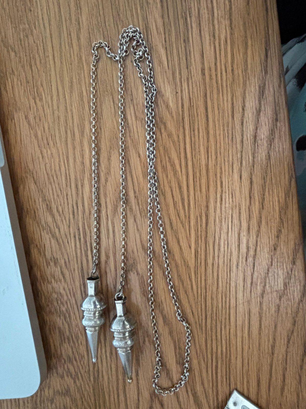 Zilveren Jasseron ketting plus breipen doppen, Verzenden, Gebruikt, Zilver, Zilver