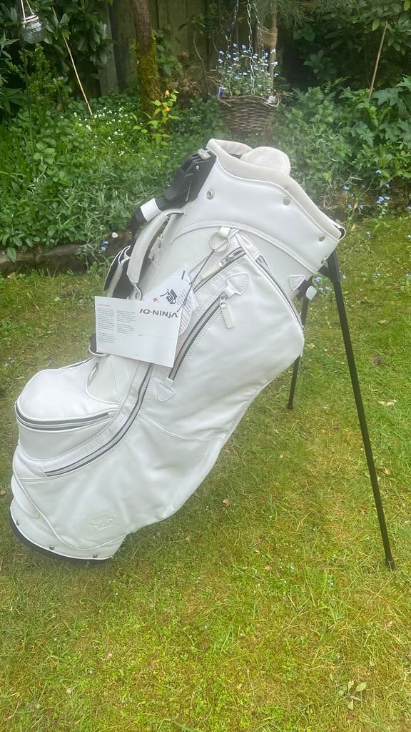 Nieuw Golftas 100% leder en alcantara top Joejo 9 inch, Sport en Fitness, Golf, Ophalen of Verzenden, Nieuw, Tas