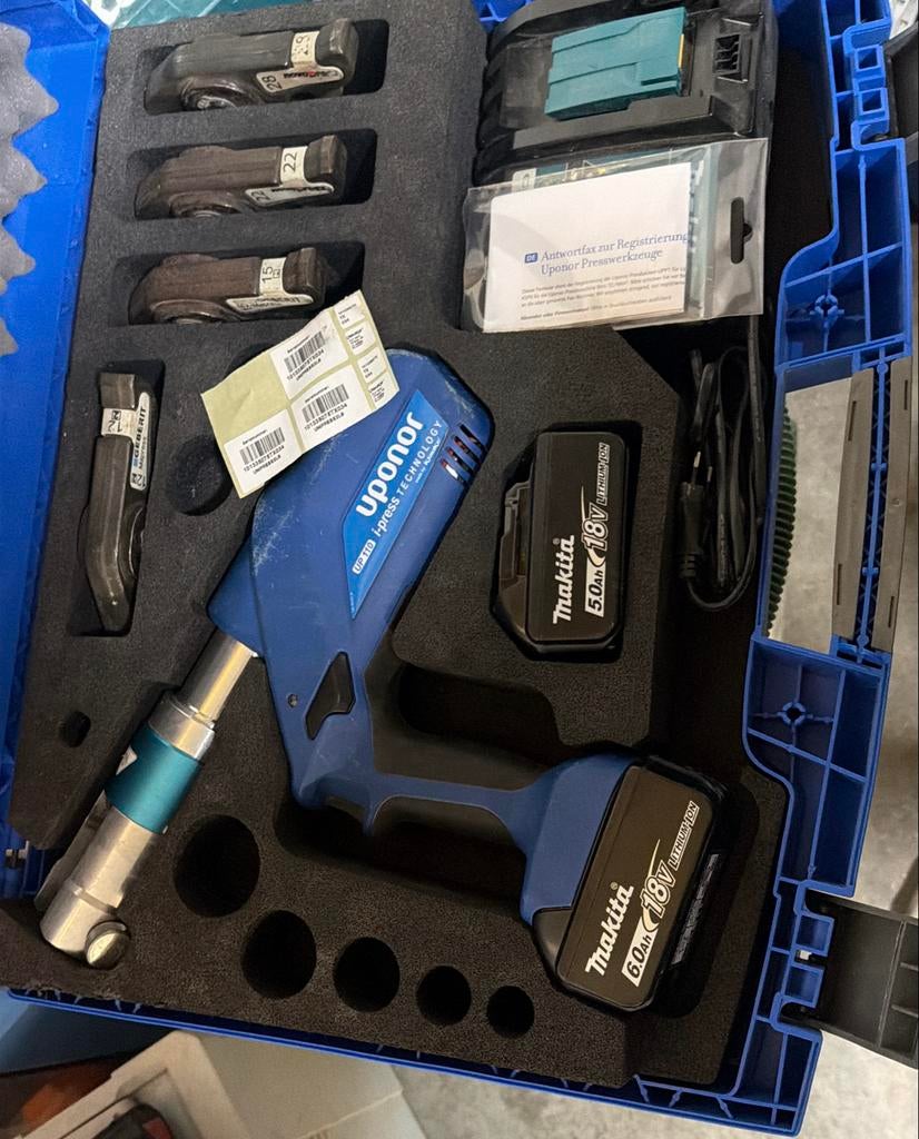 Uponor UP 110 i-press perstang met toebehoren, Ophalen of Verzenden, Zo goed als nieuw