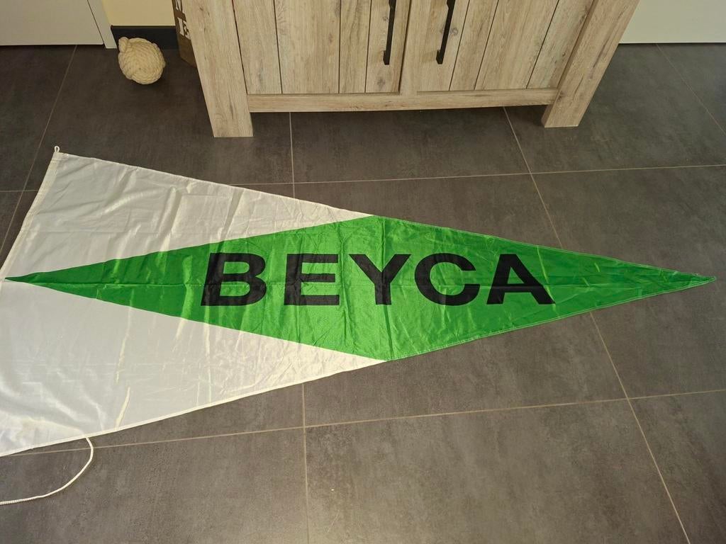 Scheepvaart vlag beyco, Ophalen of Verzenden, Zo goed als nieuw, Reclamebord