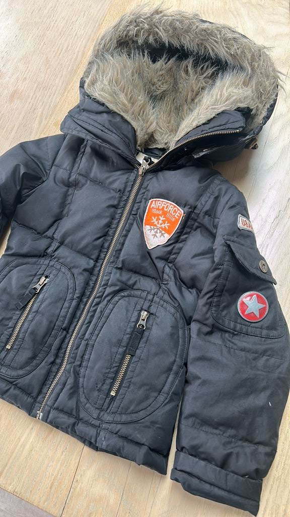 Airforce jas dons maat 6 - 116 zwart, Ophalen of Verzenden, Gebruikt, Meisje, Jas