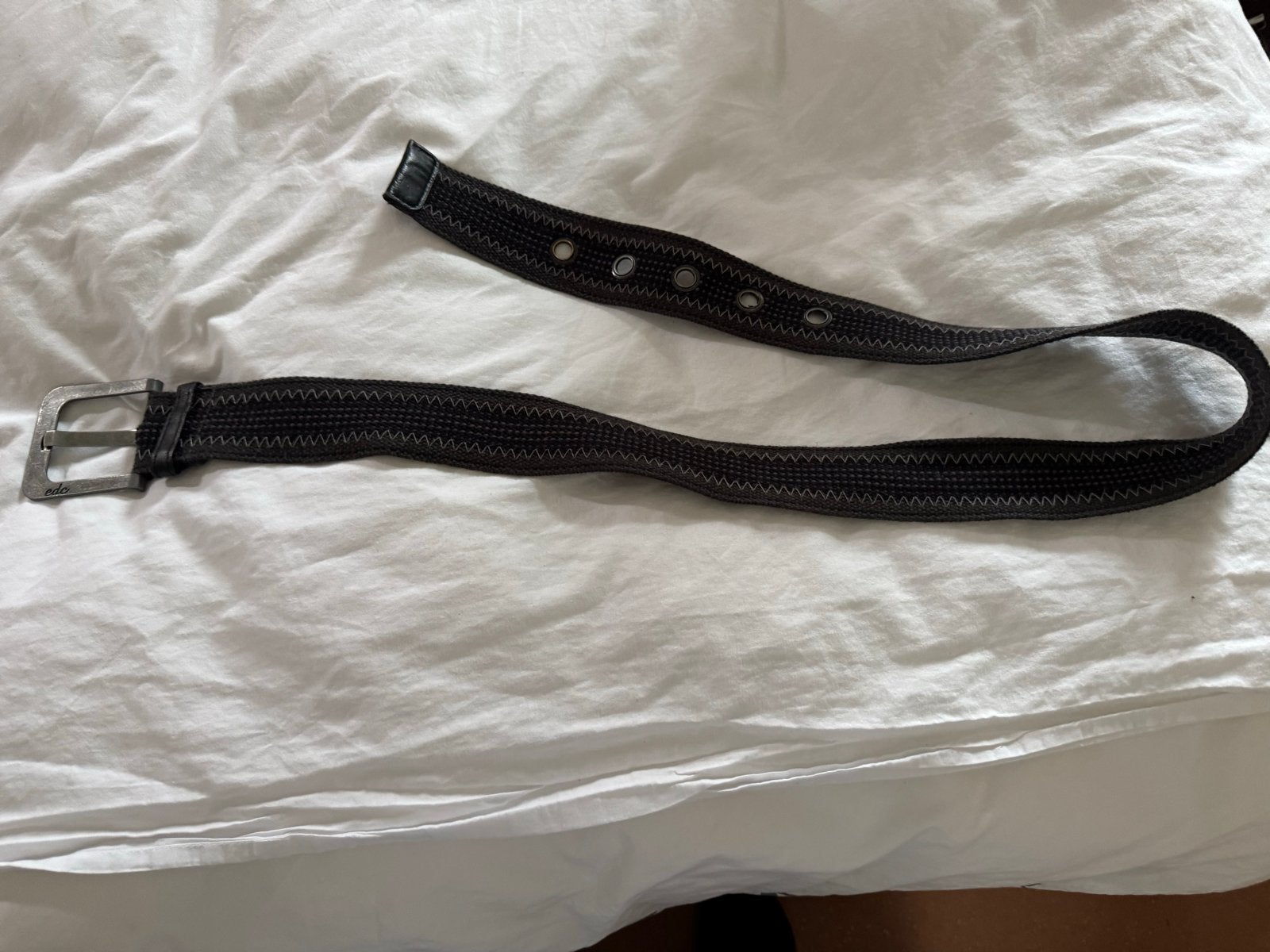Stijlvolle donkergrijze riem met zilverkleurige gesp, Overige kleuren, 3 tot 5 cm, 90 tot 100 cm, Heupriem