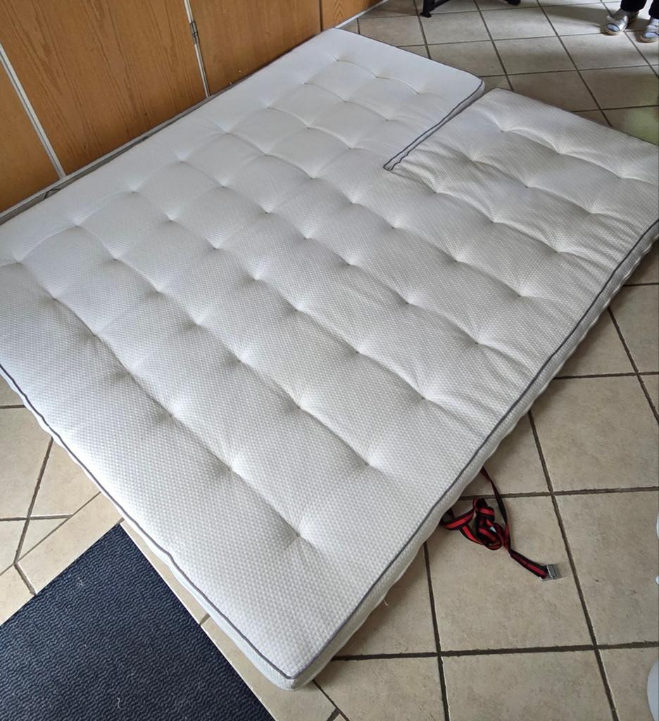 Split topdekmatras 180x220, Ophalen, Gebruikt, Tweepersoons, Matras