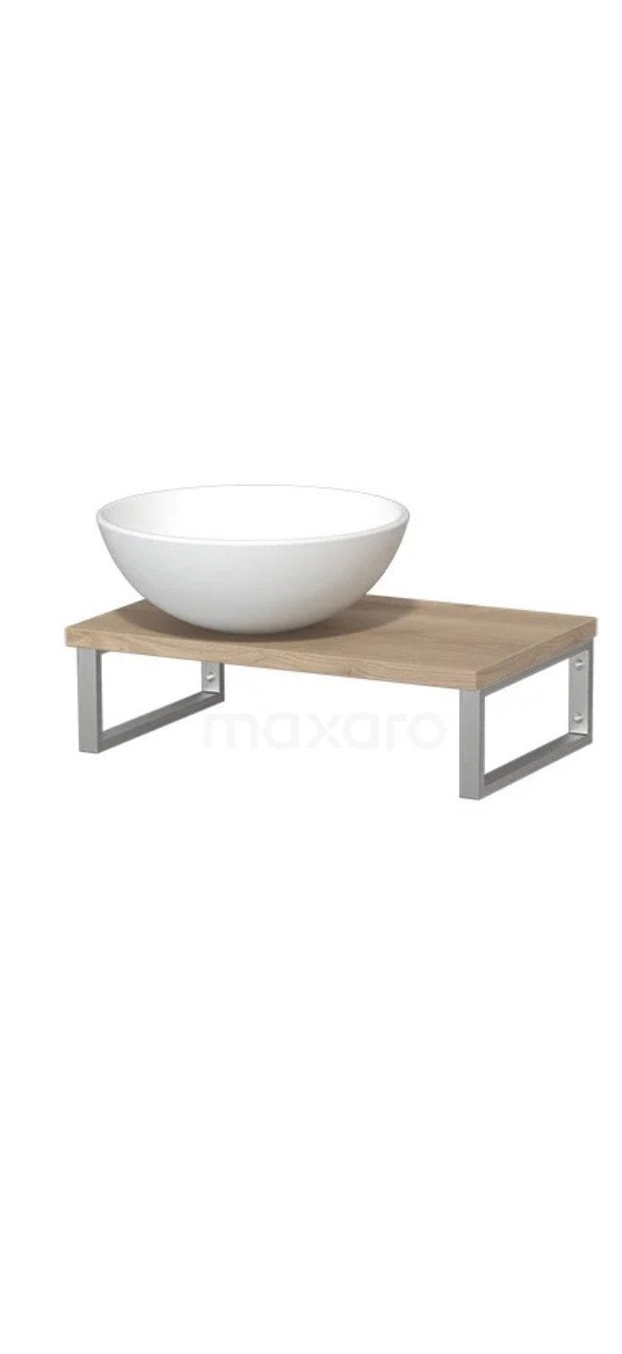 Modulo Pico Wastafelblad met waskom en kraan, Ophalen, Minder dan 50 cm, Nieuw, Minder dan 100 cm