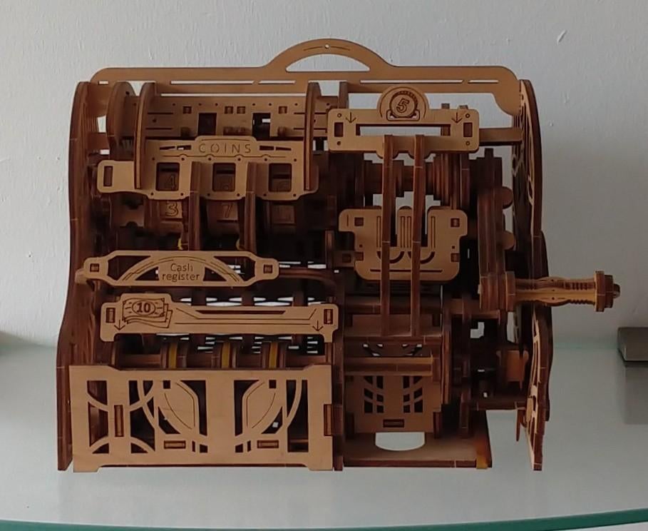 houtkunst gemonteerd,  Ugears kassa, volgnr 16, Ophalen of Verzenden