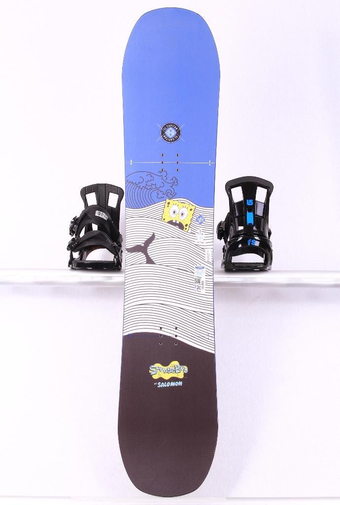 130 kinder snowboard SALOMON EL CAPITAN, SPONGE BOB, Sport en Fitness, Snowboarden, Ophalen of Verzenden, Gebruikt, Board