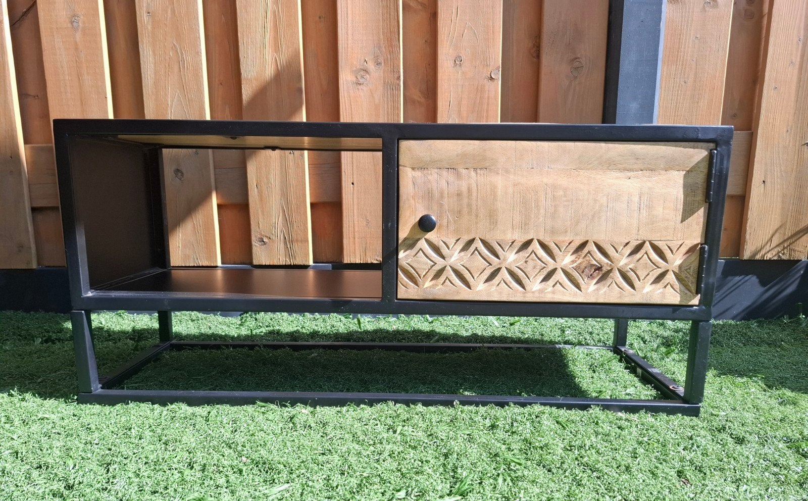Tv kast, mango hout, Huis en Inrichting, Ophalen, Minder dan 50 cm, Zo goed als nieuw, Minder dan 100 cm