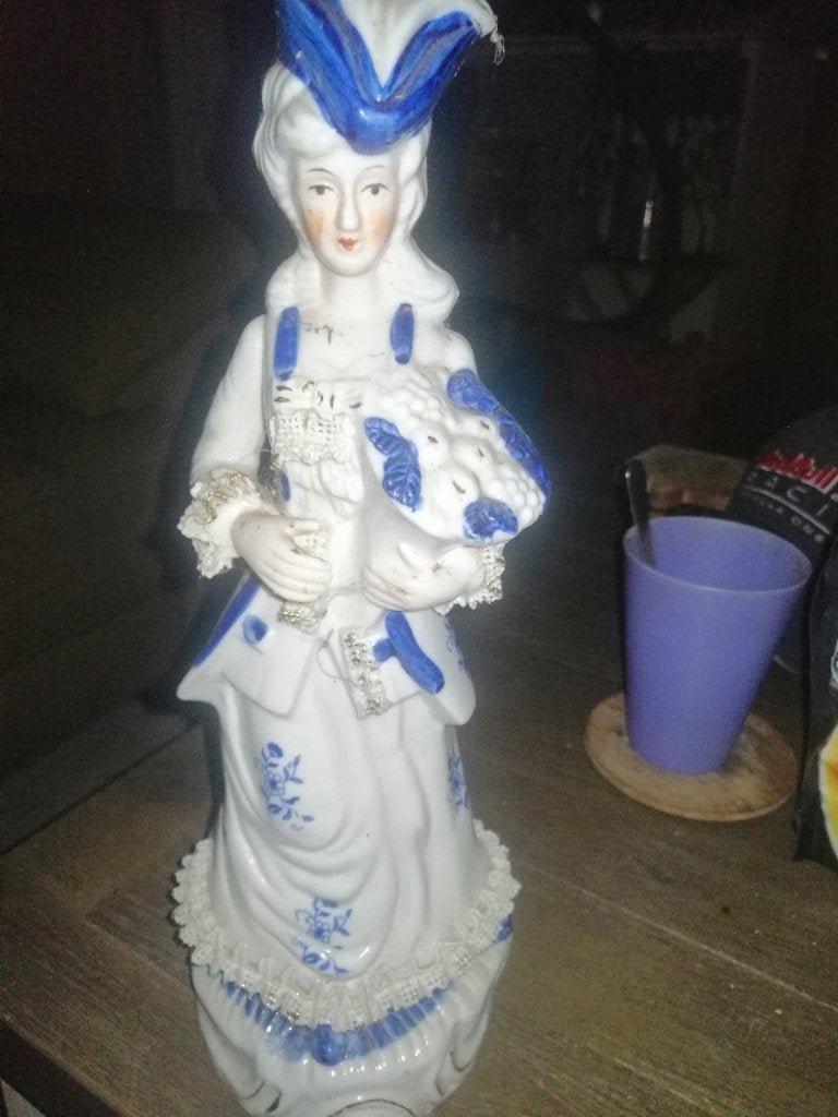 Vrouwen beeld, Ophalen, Blauw, Beschilderd, 20 - 50 cm