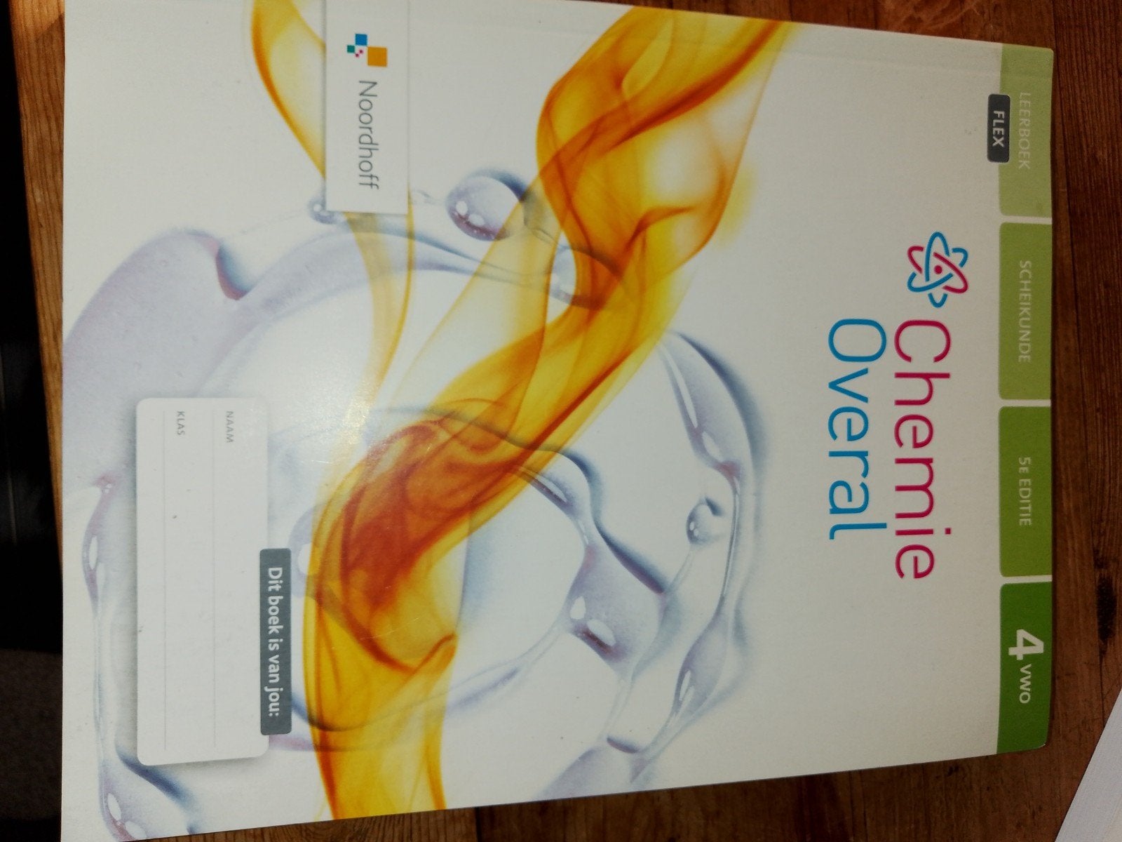 Chemie Overal 4 VWO Scheikunde 5e editie Noordhoff, VWO, Scheikunde, Noordhoff, Ophalen of Verzenden