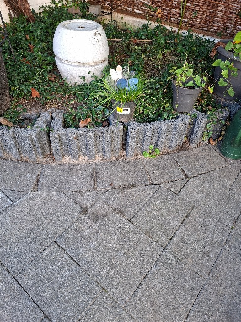 Betonnen bloembakken stapelbaar, Tuin en Terras, Bloembakken en Plantenbakken, Ophalen, Gebruikt, Minder dan 30 cm, Vierkant