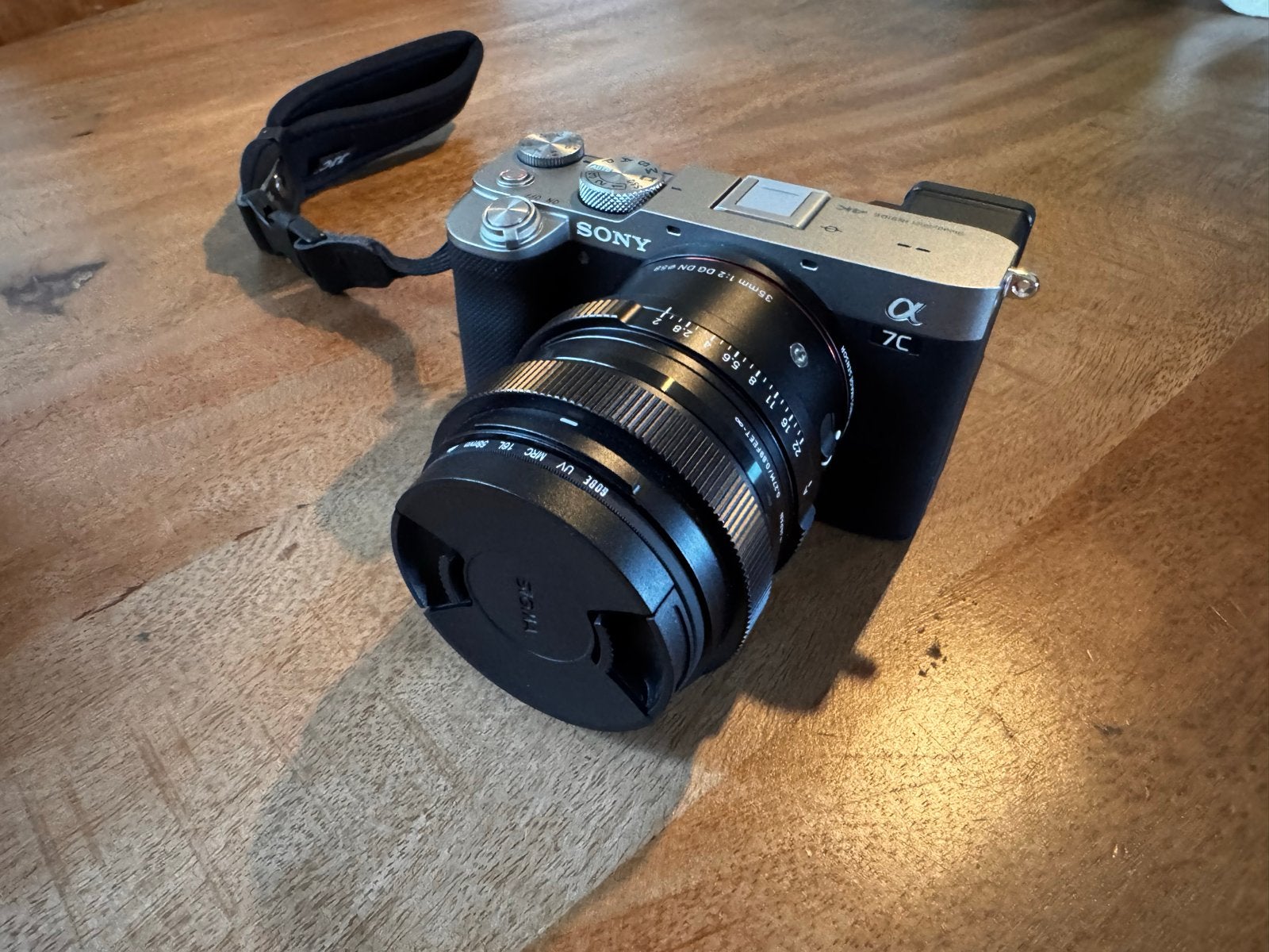 Sony Alpha 7C Systeemcamera met Sigma 35mm f/2 DG DN lens, Audio, Tv en Foto, Beeldstabilisatie, Ophalen of Verzenden, Zo goed als nieuw