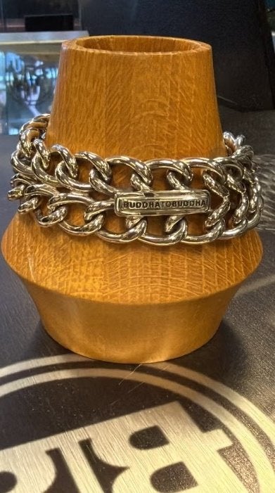 BUDDHA TO BUDDHA ARMBAND TYPE 055 F STEPHAN 22 CM € 549,00, Ophalen of Verzenden, Nieuw, Zilver, Zilver