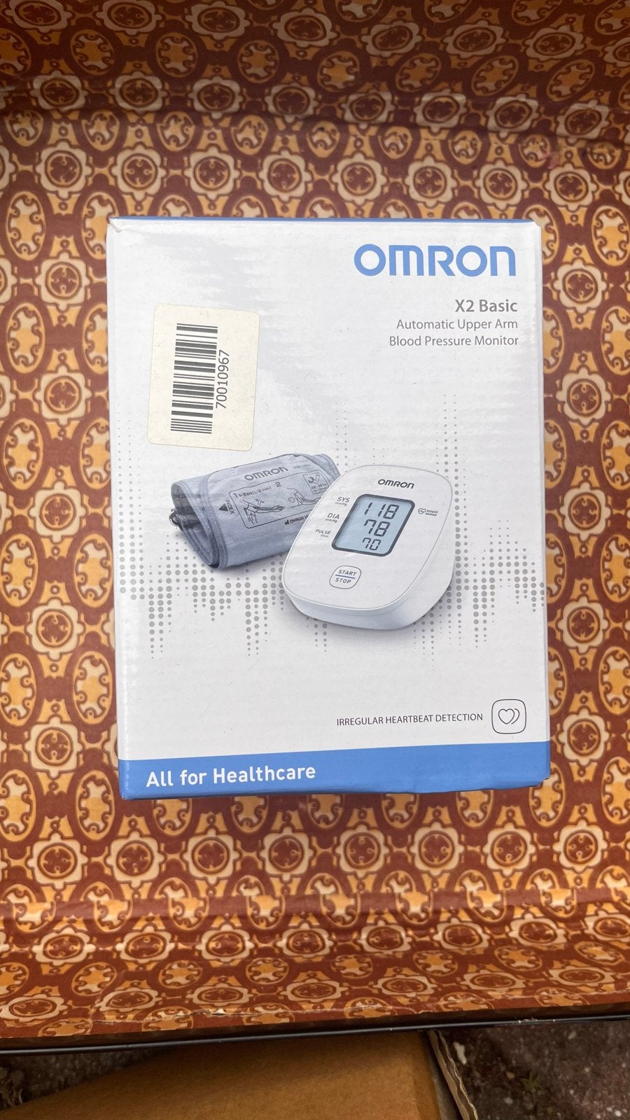 Omron X2 Basic Automatische Bovenarm Bloeddrukmeter, Ophalen of Verzenden, Nieuw, Overige typen