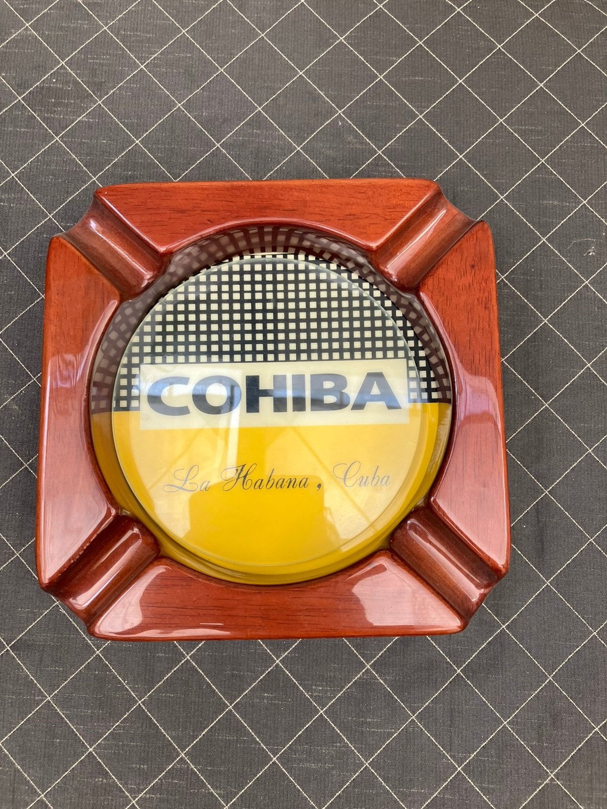 Cohiba decoratieve asbak 20 x 20 cm, Ophalen, Zo goed als nieuw, Asbak