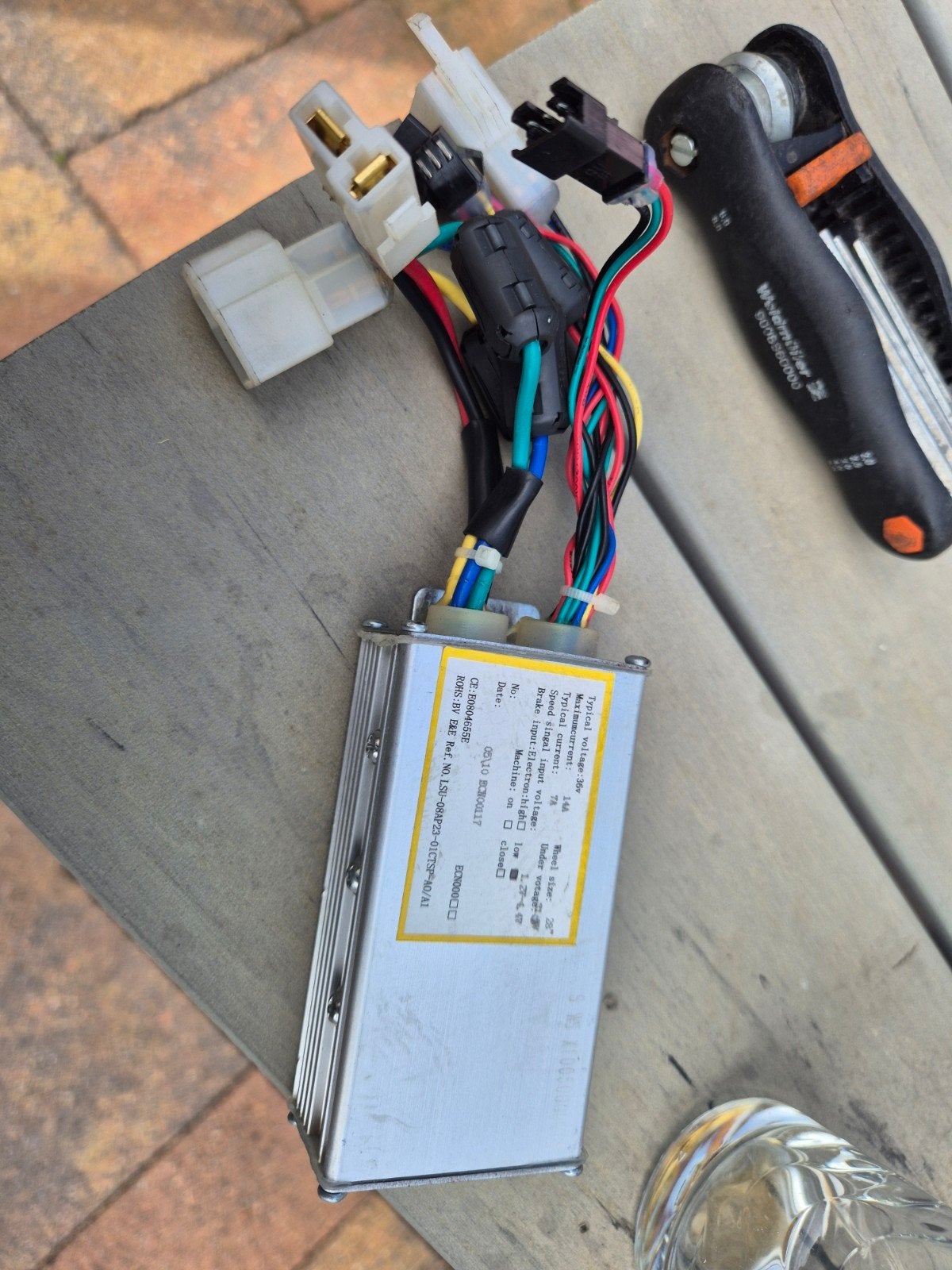 E-bike Controller 36V 14A voor 28" wielen, Fietsen en Brommers, Fietsonderdelen, Gebruikt, Elektrische fiets, Verzenden