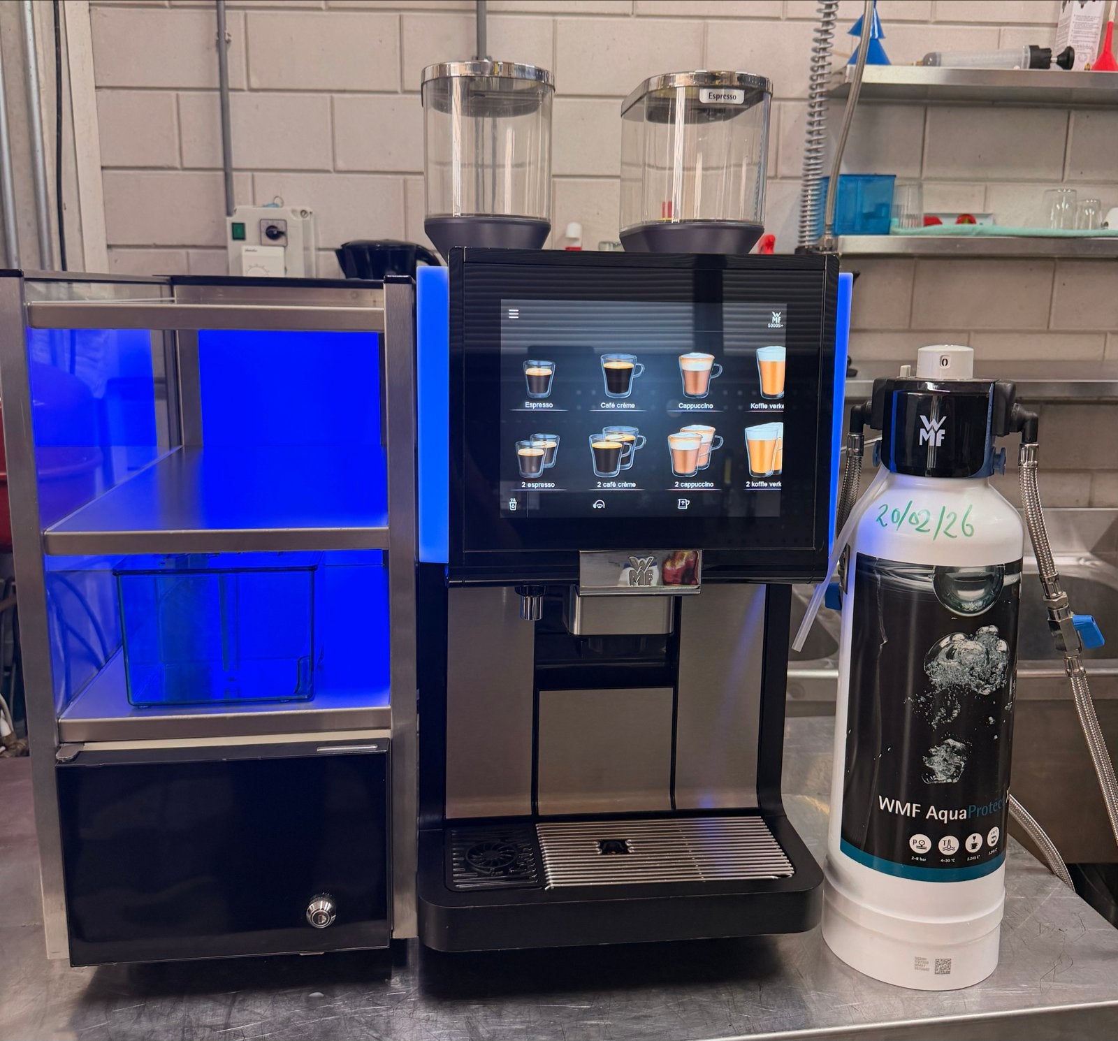 WMF 5000 S+ Dynamic Milk – Complete set met Cup&Cool - 230V, Witgoed en Apparatuur, 10 kopjes of meer, Koffiemachine, Gemalen koffie